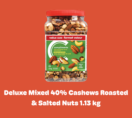 Deluxe Mixed 40% Cashews Roasted & Salted Nuts 1.13 kg