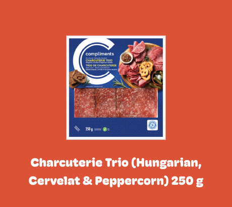 Charcuterie Trio (Hungarian, Cervelat & Peppercorn) 250 g