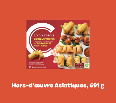 Hors-d’œuvre Asiatiques, 691 g
