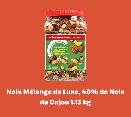 Noix Mélange de Luxe, 40% de Noix de Cajou 1.13 kg