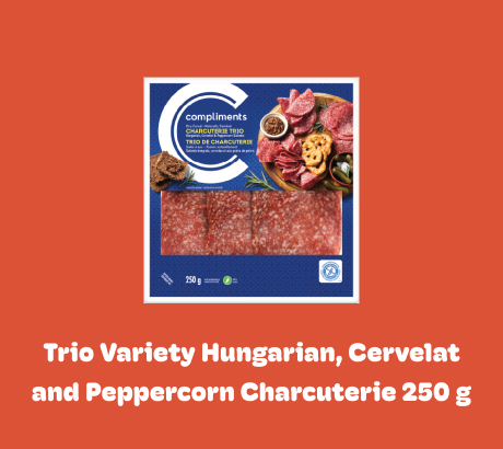 Trio Variety Hungarian, Cervelat and Peppercorn Charcuterie 250 g