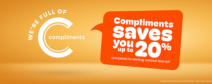 Compliments savings upto 20%