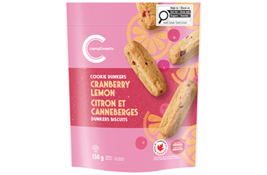 Dunkers biscuits citron et canneberges Compliments