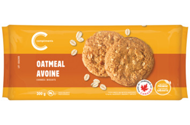 Biscuits à l’avoine Compliments